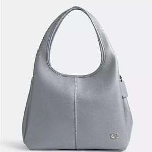 Coach Lana Shoulder Bag | Polished Pebble Leather/Silver/Grey Blue